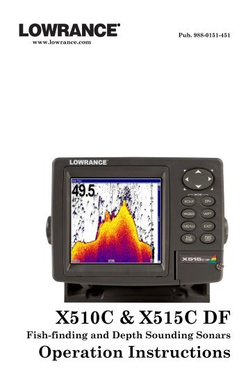 X515C DF & X510C Manual - Lowrance