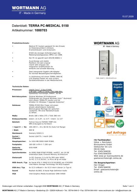 WORTMANN AG - Gr-buerosysteme.de