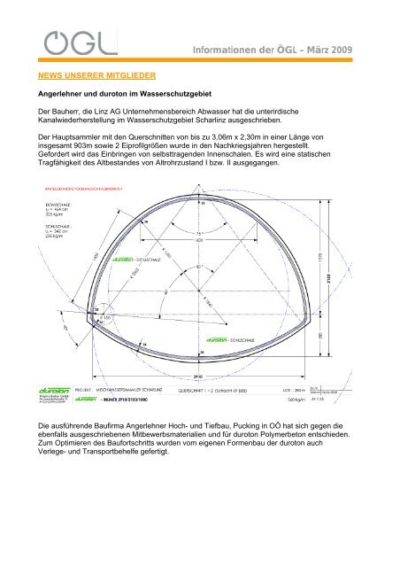 Informationen der ÖGL – März 2009 - OGL