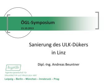 Sanierung des ULK-Düker in Linz - OGL