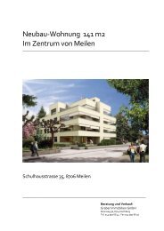 Neubau-Wohnung 141 m2 Im Zentrum von Meilen - Homegate.ch