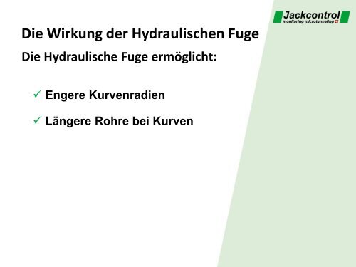 Die Hydraulische Fuge