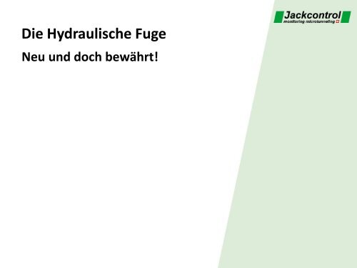 Die Hydraulische Fuge