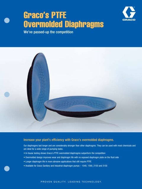 Graco's PTFE Overmolded Diaphragms - Graco Inc.