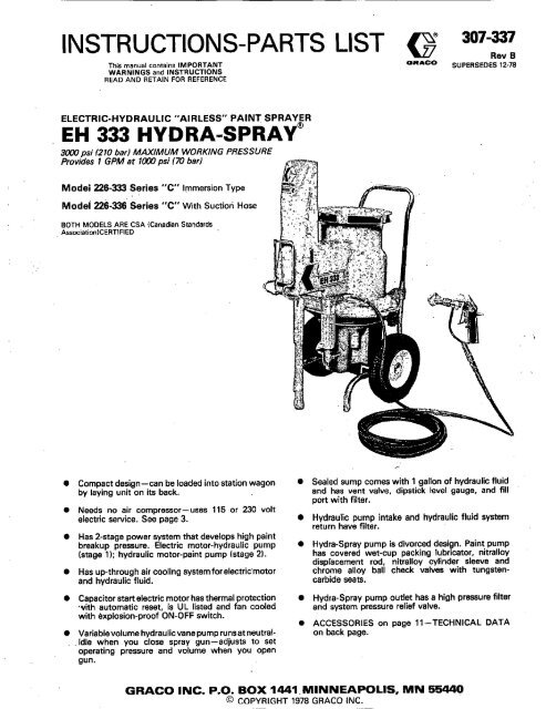 graco paint sprayer canada