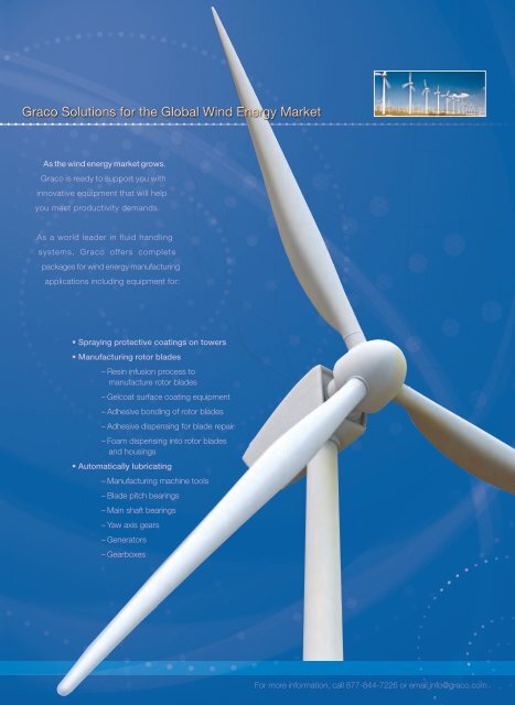 Wind Energy brochure - Graco Inc.