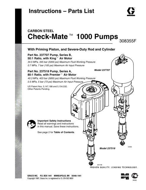 Graco Pumps Parts | Bruin Blog