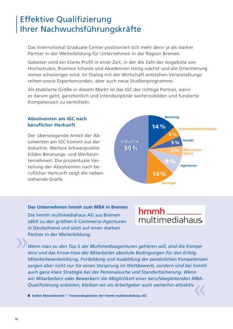 Executive Education MBA für Führungskräfte - International ...