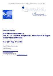 Jean Monnet Conference The EU in a global perspective ...