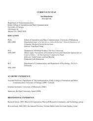 Curriculum Vitae - Grady College of Journalism and Mass ...