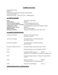 Curriculum Vitae - Grady College of Journalism and Mass ...