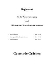 Wasser- / Abwasserreglement (pdf) - Grächen