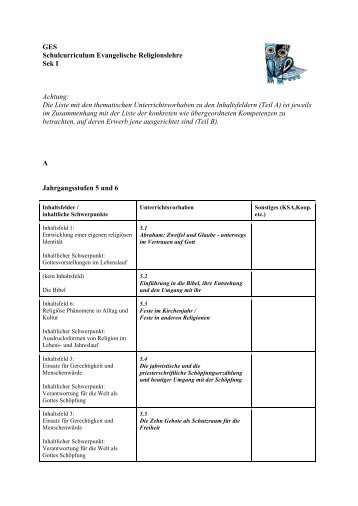 Schulcurriculum Evangelische Religionslehre Sek I - Graf-Engelbert ...