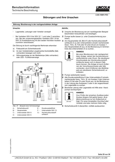 SSV (deutsch) - Graf Zentralschmiersysteme und ...