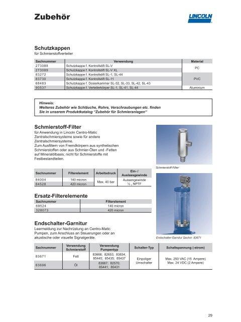 Centro-Matic Einleitungssysteme - Graf Zentralschmiersysteme und ...