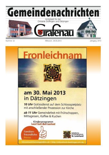 Fronleichnam - Grafenau