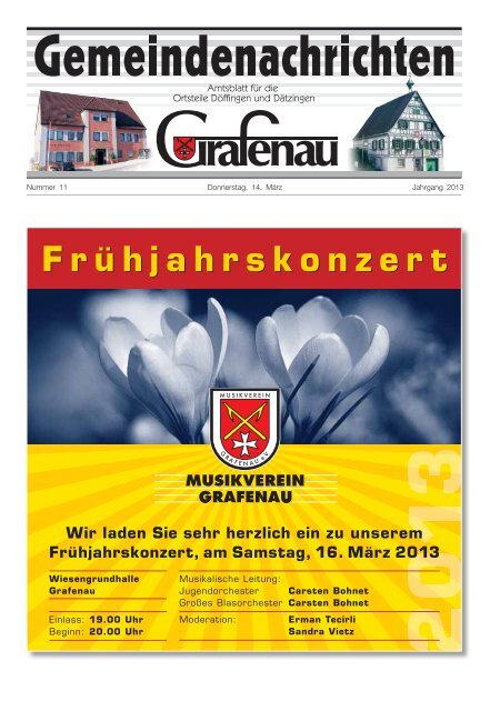 Frühjahrskonzert - Grafenau