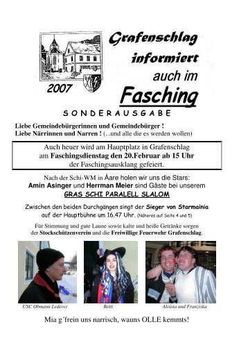 Faschingszeitung 2007 (0 bytes) - Grafenschlag