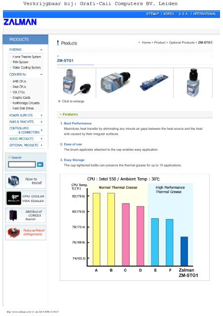 Zalman ZM-STG1 Thermal Grease - ZM-STG1 - Grafi-Call