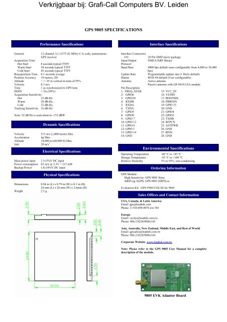 Leadtek My Traveler GPS Receiver (W0200575) - Grafi-Call