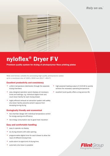 nyloflex® Dryer F V - Flint Group