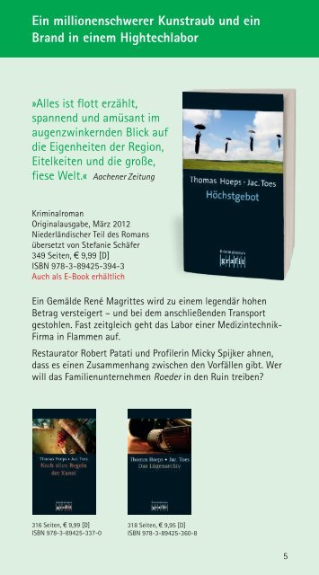 Gesamtverzeichnis 2012 - Grafit Verlag