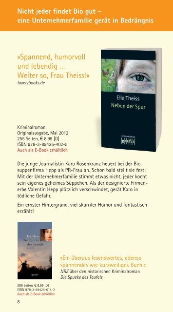Gesamtverzeichnis 2012 - Grafit Verlag