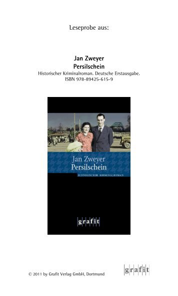 Leseprobe aus: Jan Zweyer Persilschein - Grafit Verlag