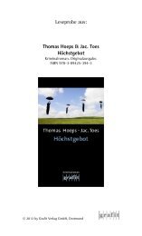 Leseprobe aus: Thomas Hoeps & Jac. Toes ... - Grafit Verlag