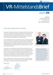 VR-MittelstandsBrief - Grafschafter Volksbank eG