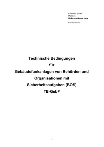 Technische Bedingungen für Gebäudefunkanlagen von ... - B Schmitt