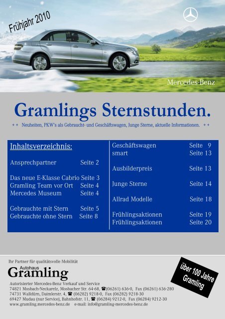 Gramlings Sternstunden. - Autohaus Heinrich Gramling GmbH & Co ...
