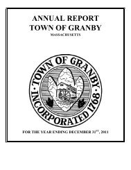 2011-Annual Town Report - Granby, MA