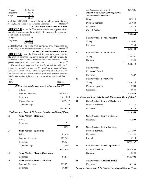 2011-Annual Town Report - Granby, MA