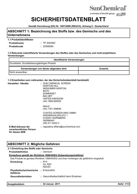 SICHERHEITSDATENBLATT - B-Sester