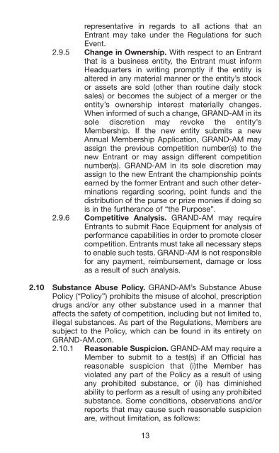 2013 GRAND-AM Rulebook