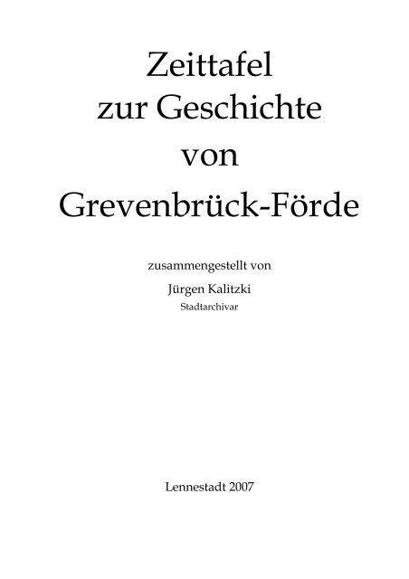 Zeittafel zur Geschichte von Grevenbrück-Förde - Heimat- und  ...