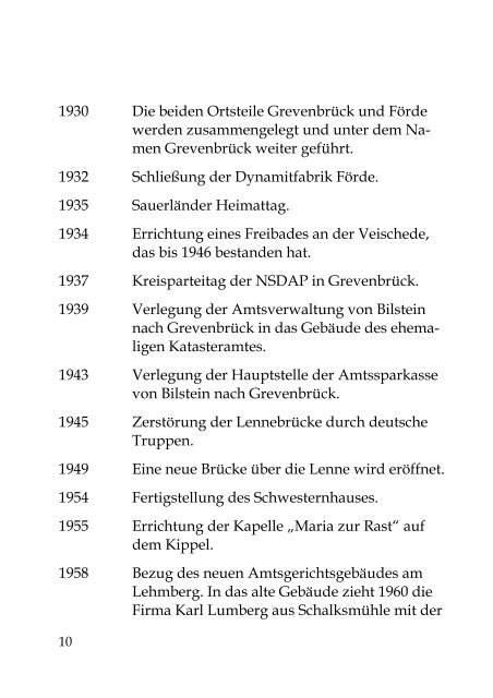 Zeittafel zur Geschichte von Grevenbrück-Förde - Heimat- und  ...