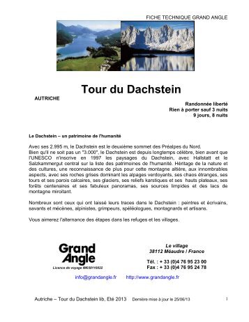 Tour du Dachstein - Grand angle