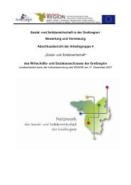 Sozial- und Solidarwirtschaft in der Großregion: Bewertung und ...