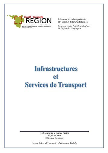 Rapport infrastructures et services de transport - Grande Région