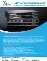 GXW4216/4224/4232/4248 - Grandstream Networks