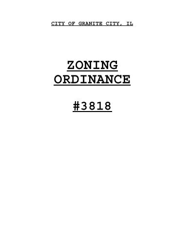 Granite City Zoning Ordinance - Granite City, Illinois - State of Illinois