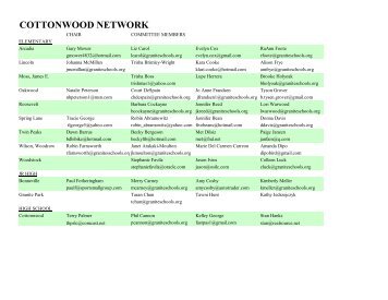 COTTONWOOD NETWORK - Granite School District