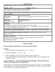 LESSON PLAN - Granite School District