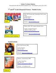 Science Texbook Options.pdf - Granite School District