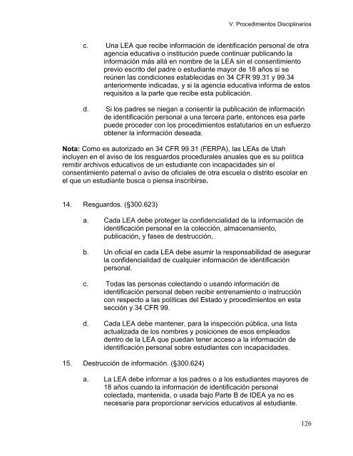 REGLAS DE EDUCACION ESPECIAL - USOE - Utah.gov