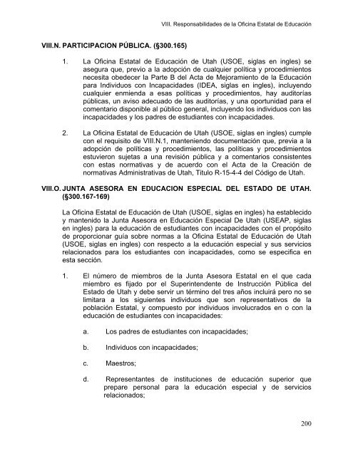 REGLAS DE EDUCACION ESPECIAL - USOE - Utah.gov