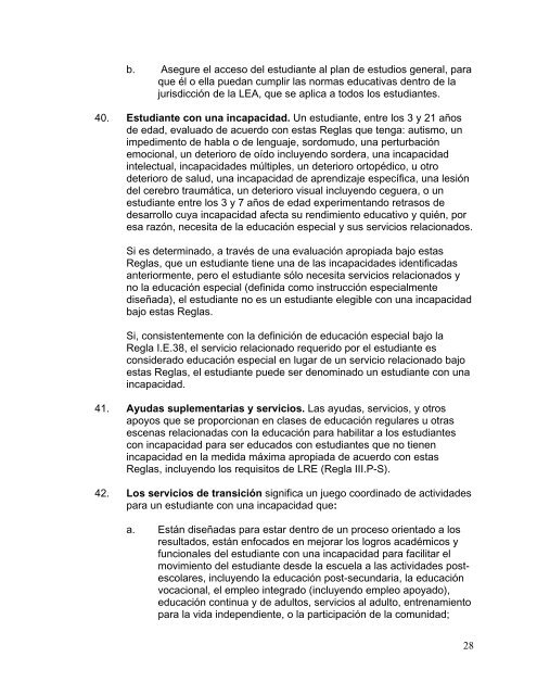 REGLAS DE EDUCACION ESPECIAL - USOE - Utah.gov