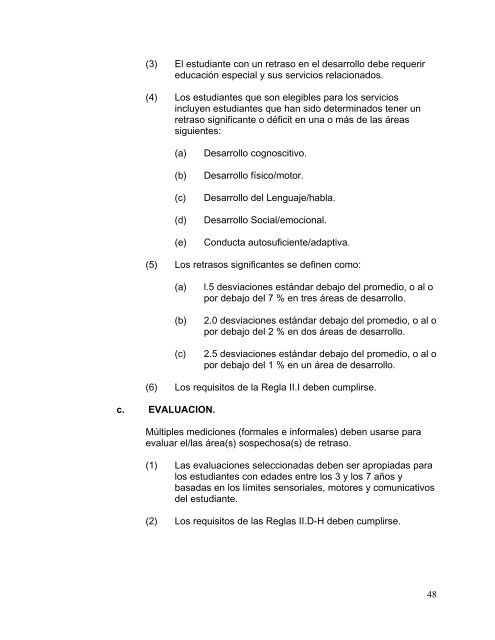 REGLAS DE EDUCACION ESPECIAL - USOE - Utah.gov